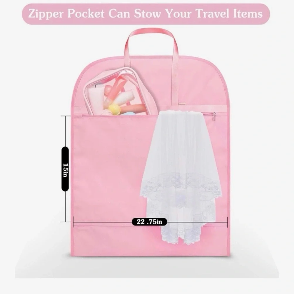 Pink Garment Bag for Dresses